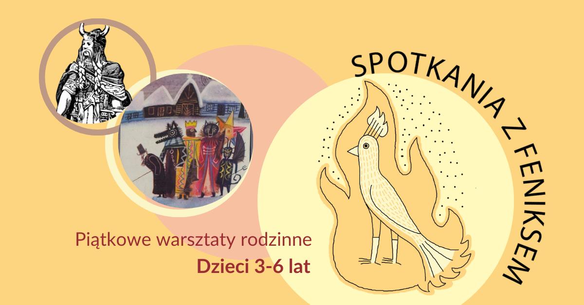 Na grafice jest przestawiona postać feniksa usytuowana w prawym dolnym rogu, otoczona płomieniem , skierowana w lewą stronę. Postać patrzy się na dwa okręgi po lewej -  na pierwszym jest postać barbarzyńcy, a na drugim mamy postać kolędników zapustowych.  Wszystko jest utrzymane w estetyce ciepłych, pastelowych  kolorów , takich jak żółty, pomarańczowy.